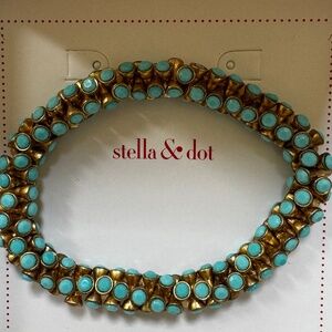 Stella and Dot Vintage Twist Turquoise Bracelet- New in Box